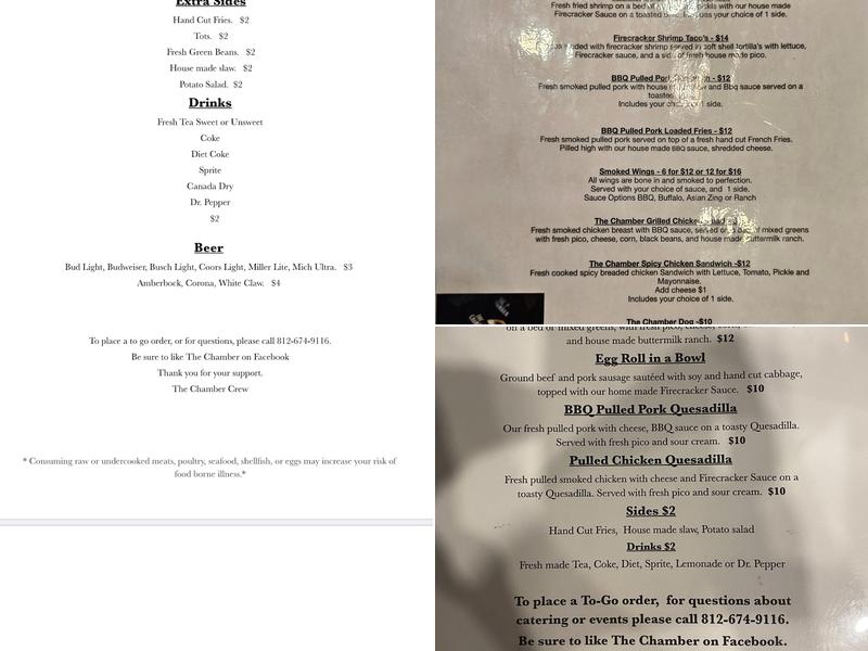 The Chamber Menu