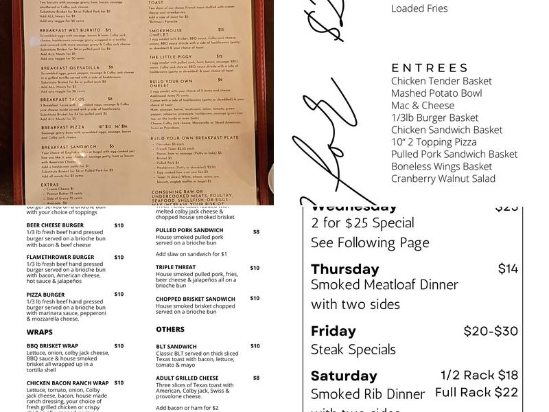 Sheridan Diner Menu