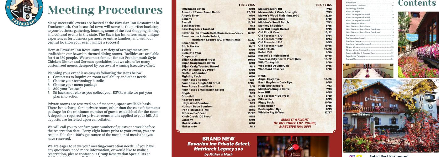 Schnitzelbank Biergarten Menu