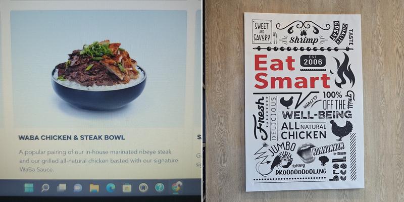WaBa Grill Menu