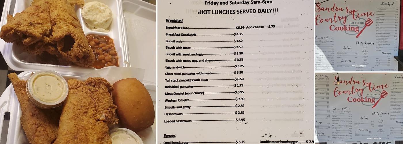 Countrytime Kitchen Menu