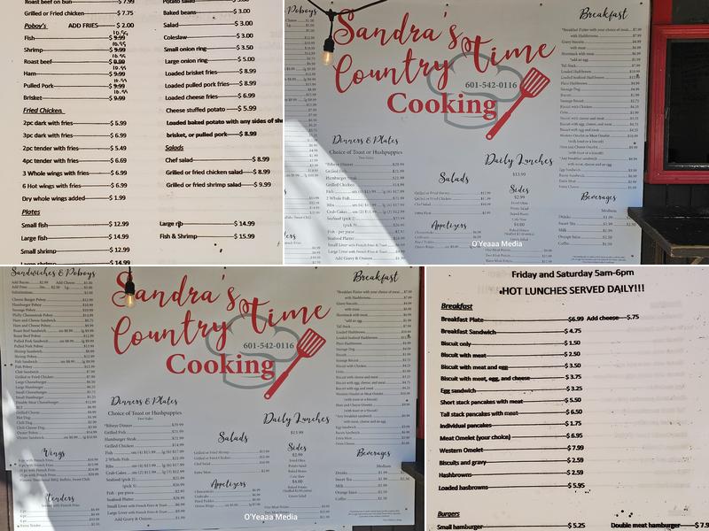 Countrytime Kitchen Menu