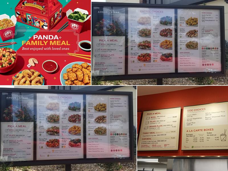 Panda Express Menu