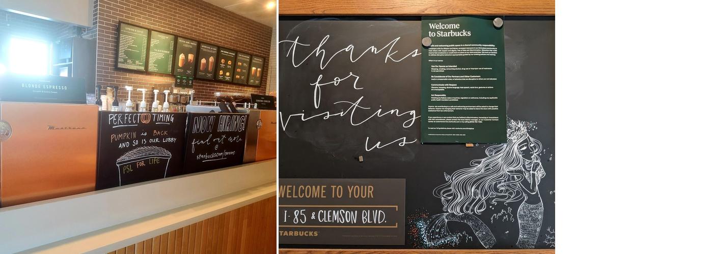 Starbucks Coffee Company Menu