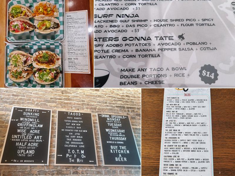 Ricochet Tacos Menu