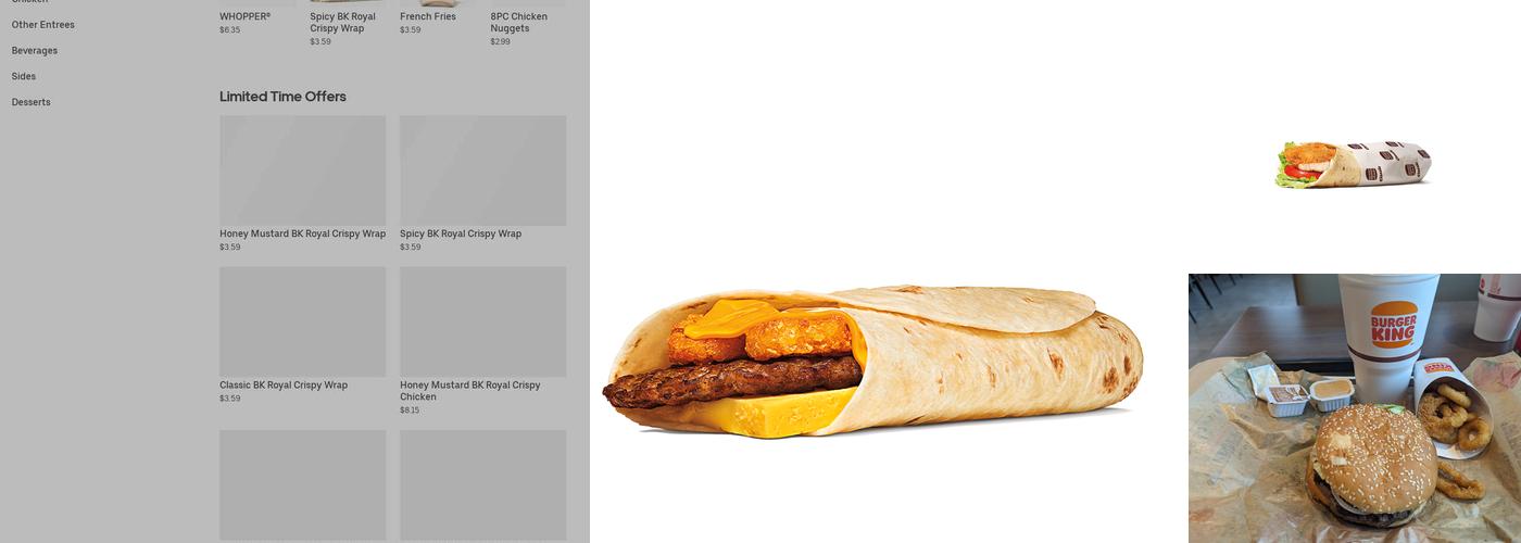 Burger King Menu
