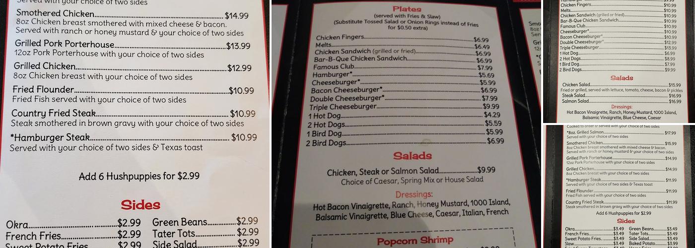 Arnold's of Belton - Famous Homemade Hamburgers Menu