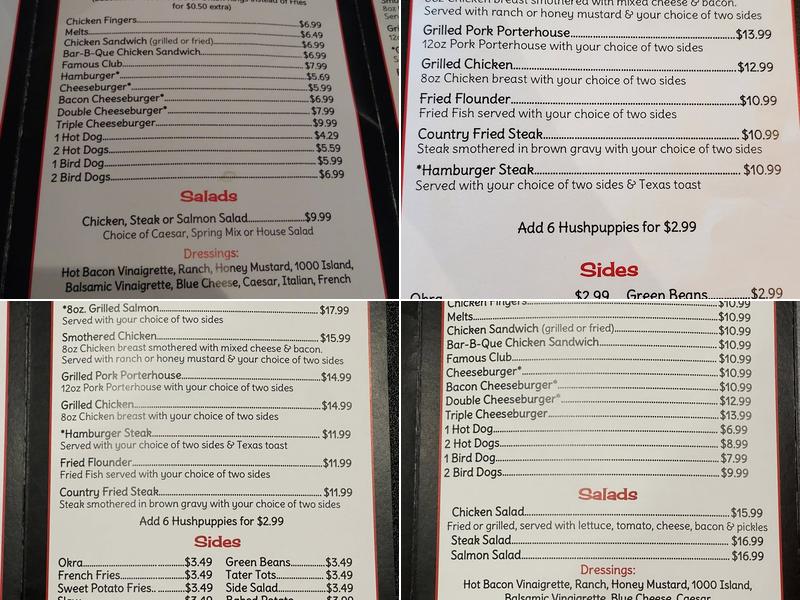Arnold's of Belton - Famous Homemade Hamburgers Menu