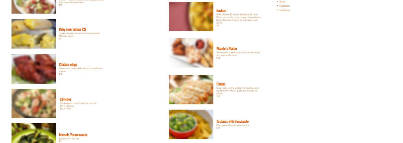 El Noa Noa Chatham Menu