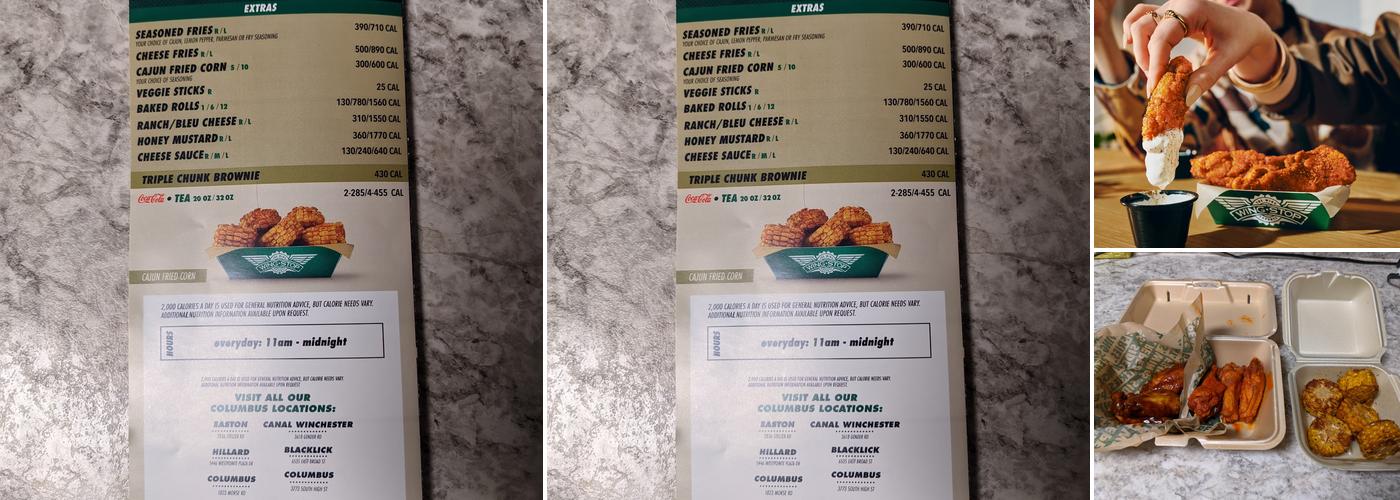 Wingstop Menu
