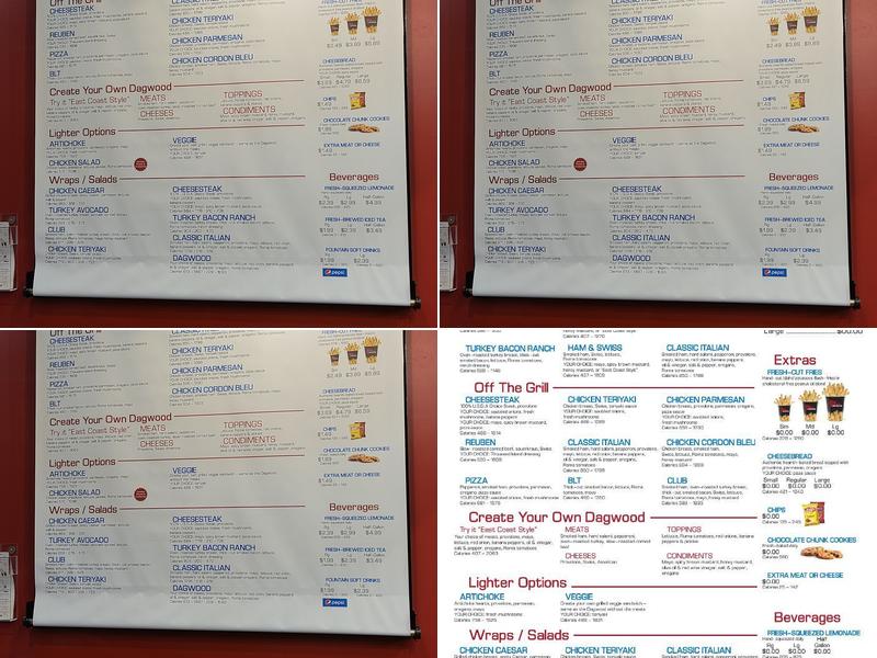 Penn Station East Coast Subs Menu