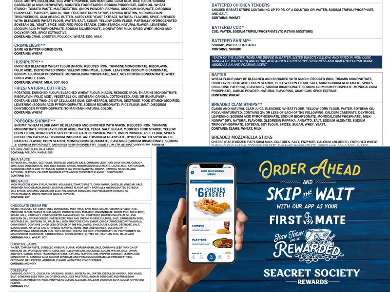 Long John Silver's | KFC Menu