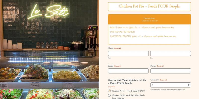 Le Salt Menu