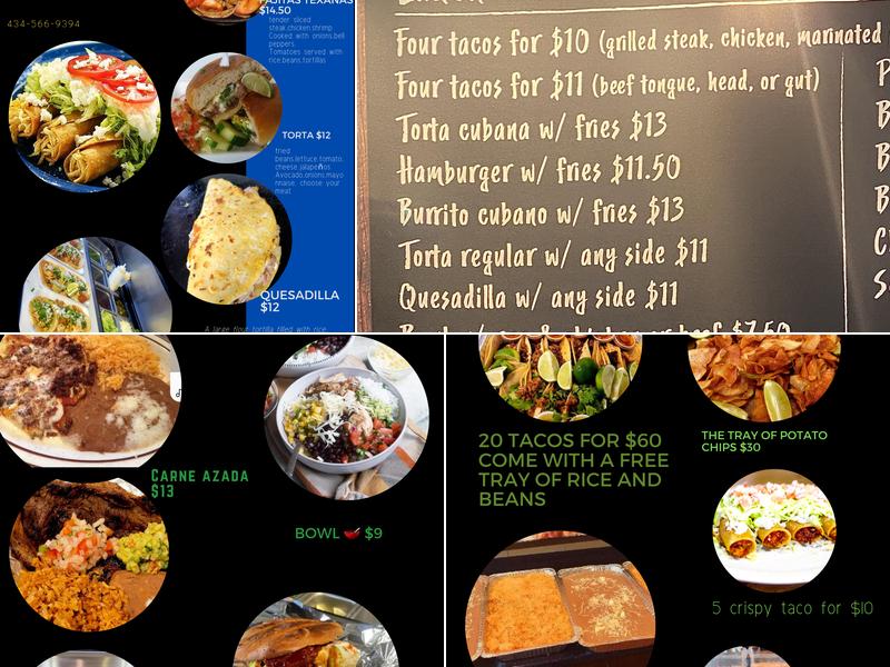 Sabor Latino Menu