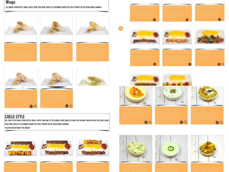 Chelo - Taste of Persia Menu