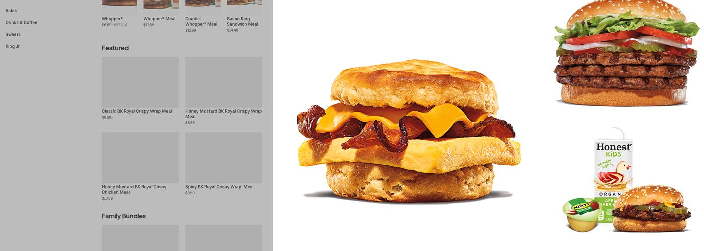 Burger King Menu