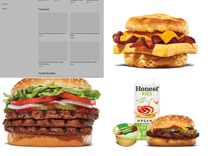 Burger King Menu