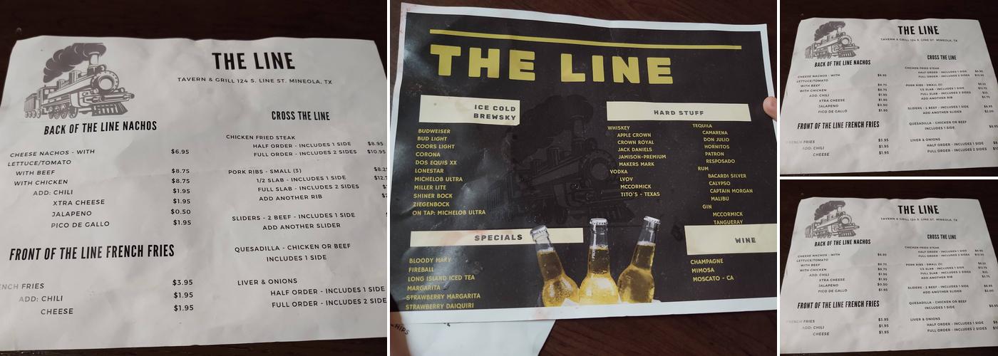 Walk The Line Menu