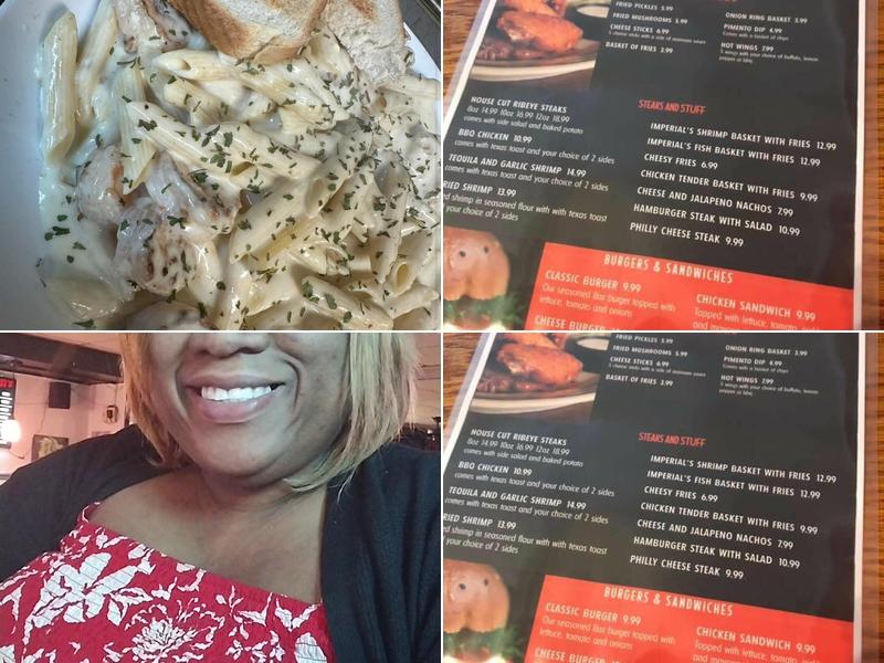 Imperial Bar and grill Menu