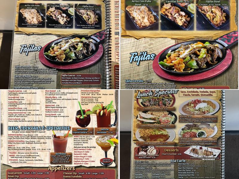 Fajita Grill Menu