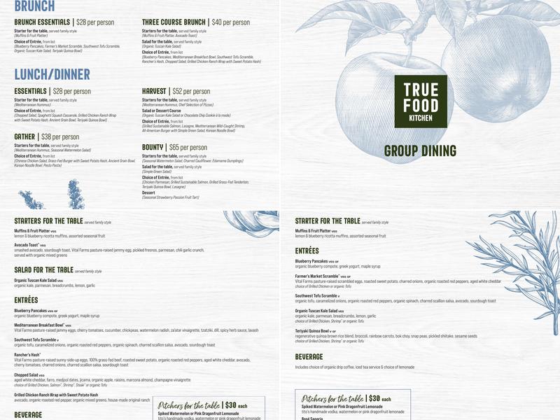 True Food Kitchen Menu
