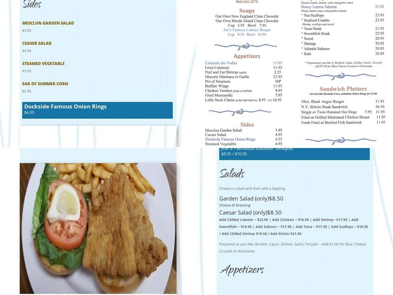 Dockside at Dauntless Menu