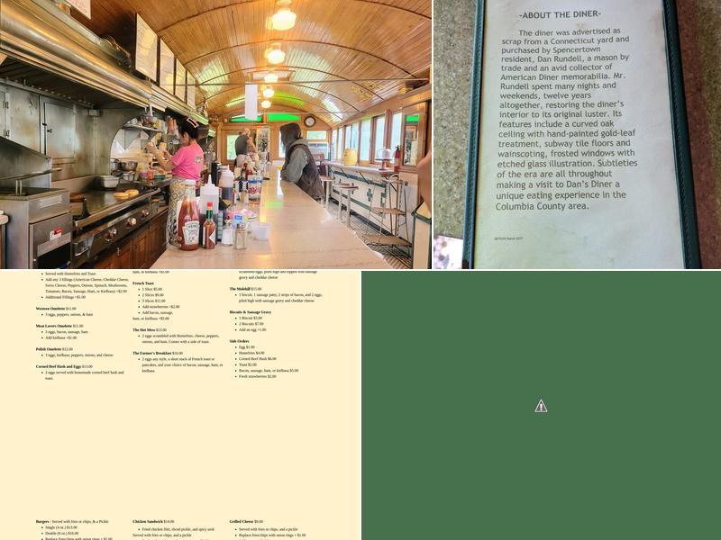 Dan's Diner Menu
