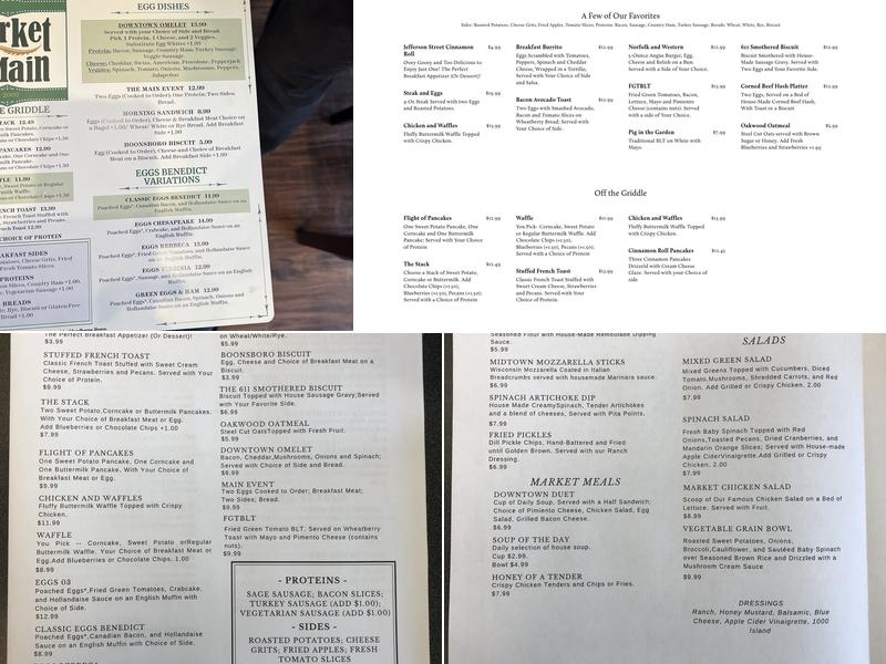 Market At Main Boonsboro Menu