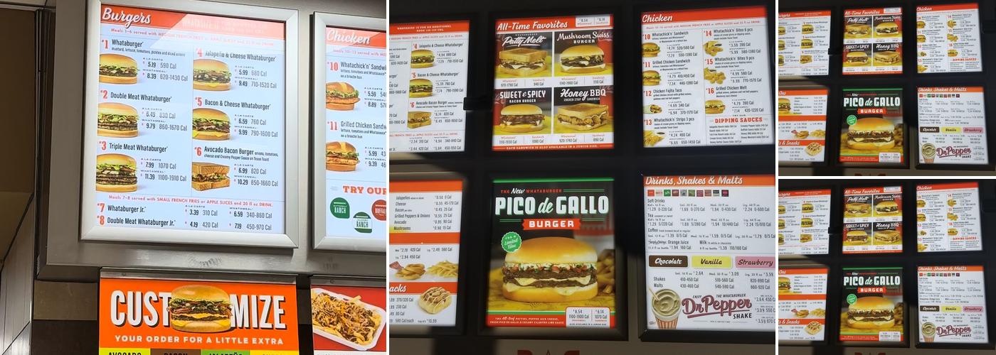 Whataburger Menu