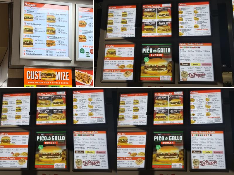 Whataburger Menu
