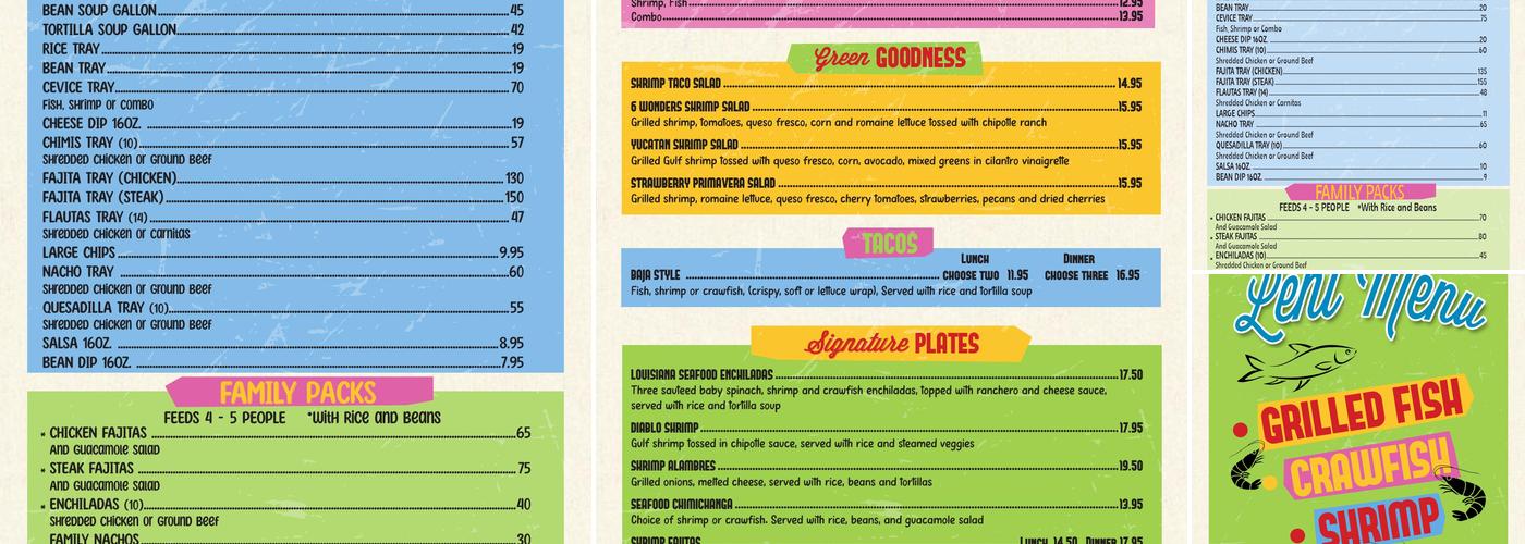 Chivos Mexican Bistro & Cantina Menu