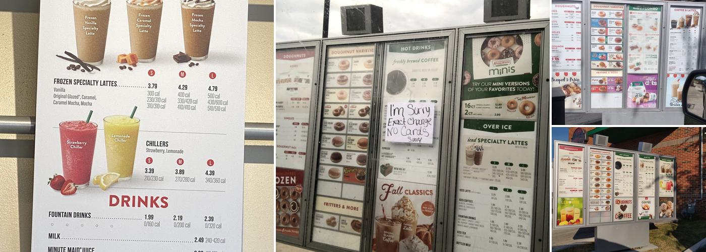Krispy Kreme Menu