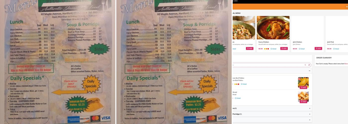 Drea's Kitchen Menu