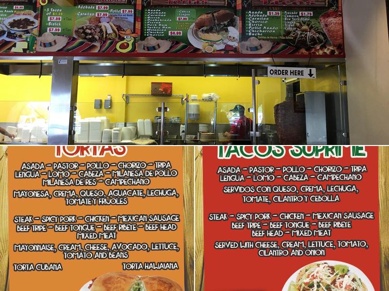 Taqueria Los Potrillos Menu