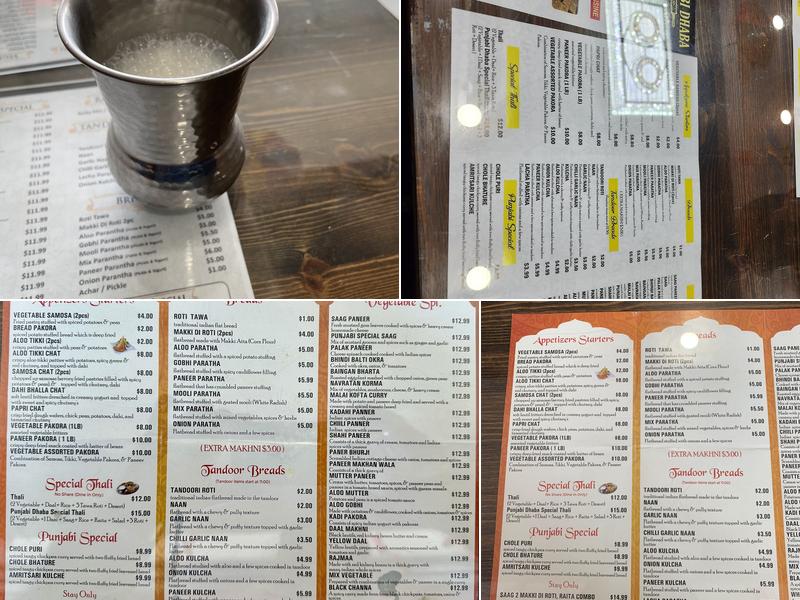 Punjabi Dhaba Hicksville Menu