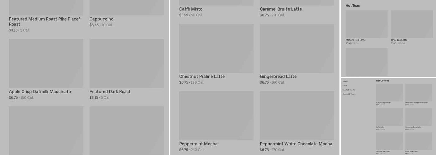 Starbucks Menu