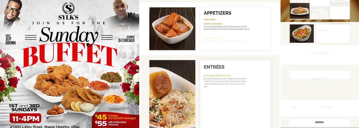 SAM SYLK'S Menu