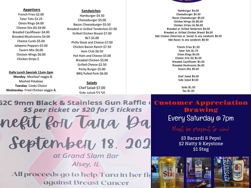 Grand Slam Bar & Grill Menu