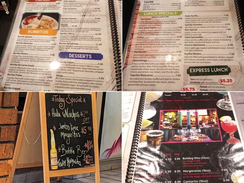 Frida's Cantina and Grill Menu