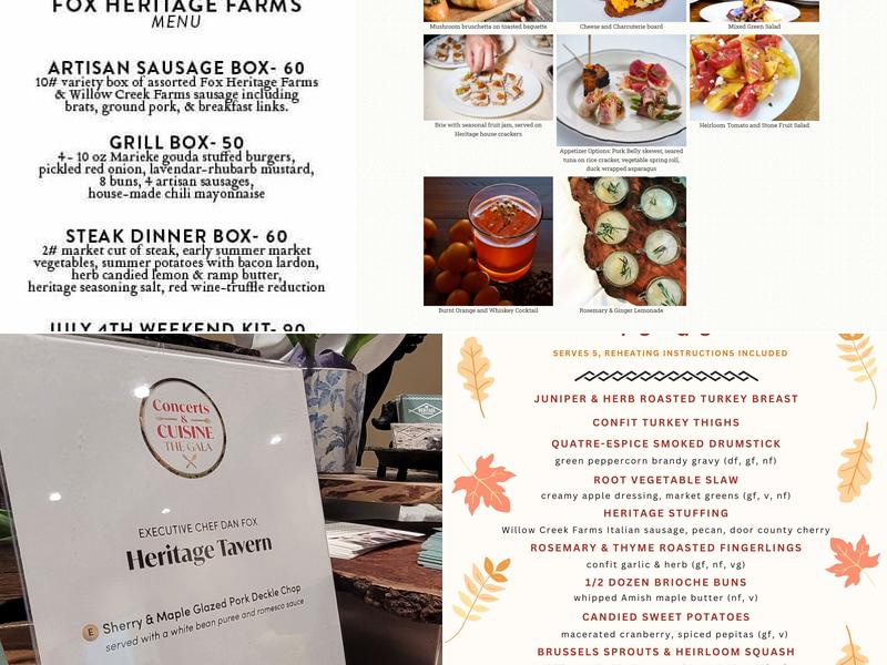 Heritage Catering Menu