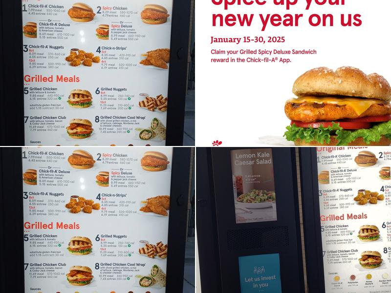 Chick-fil-A Menu