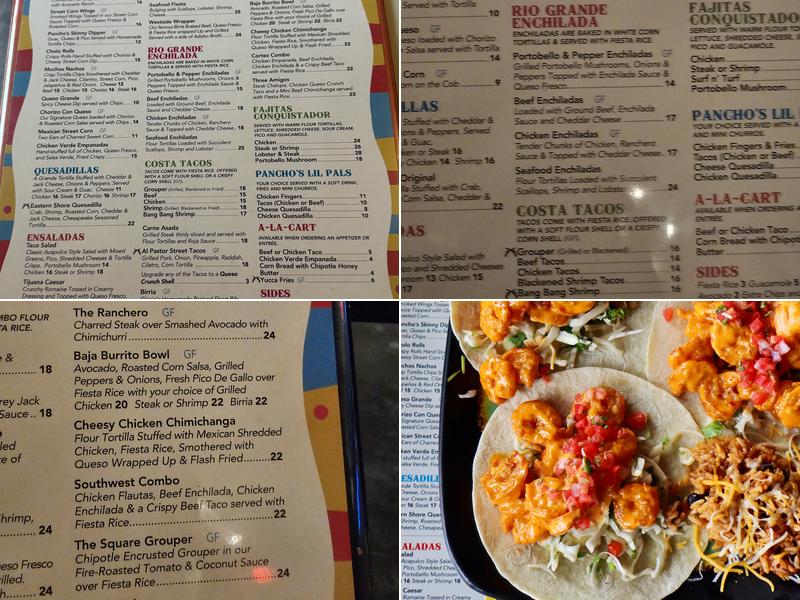 Panchos & Lefty's Menu