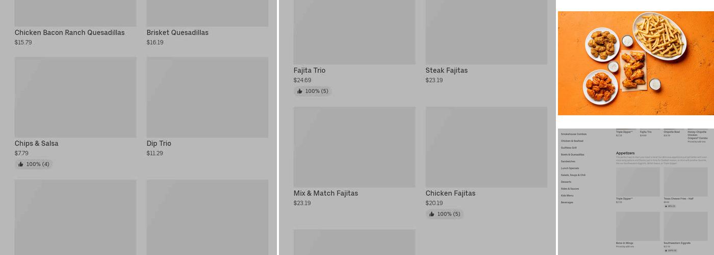 It's Just Wings Menu