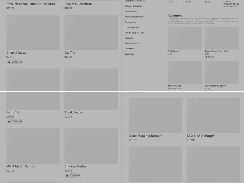 It's Just Wings Menu