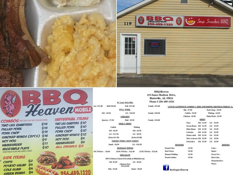 Barbeque Heaven Menu