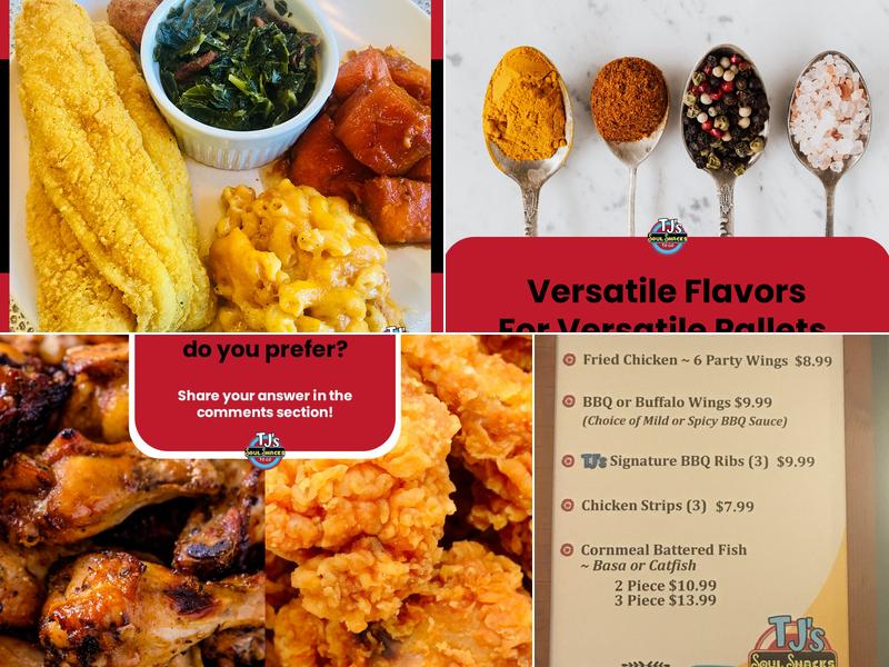 TJ's Soul Snacks LLC Menu