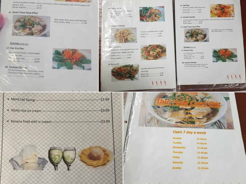 Lyeh Thai Restaurant Menu