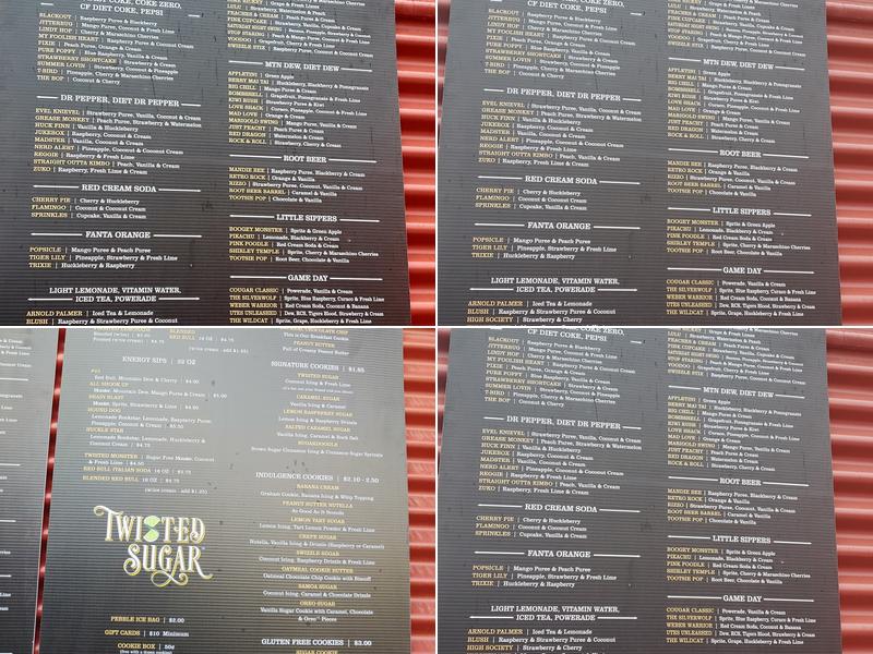 Twisted Sugar Menu