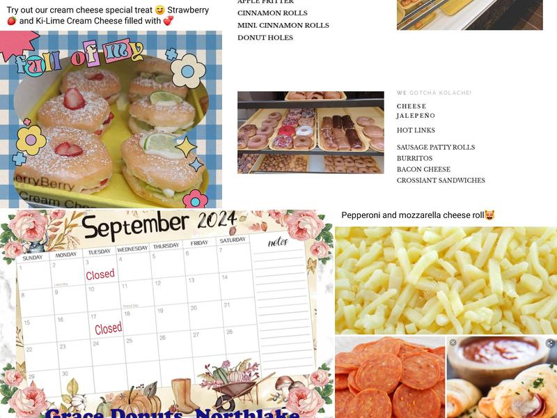 Grace Donuts Menu