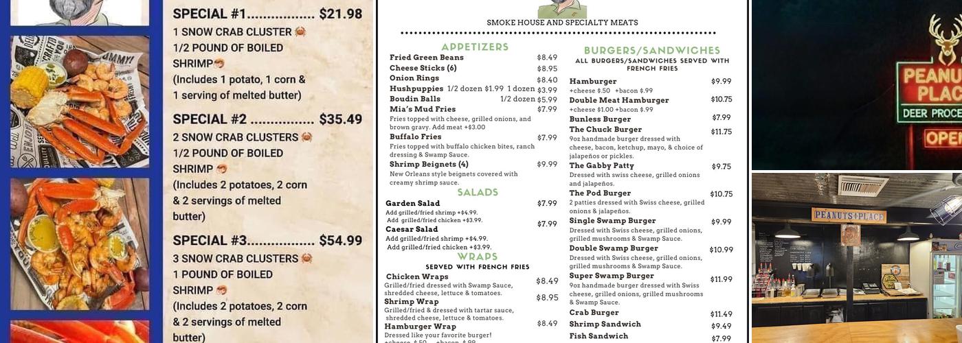 Peanut’s Place Menu